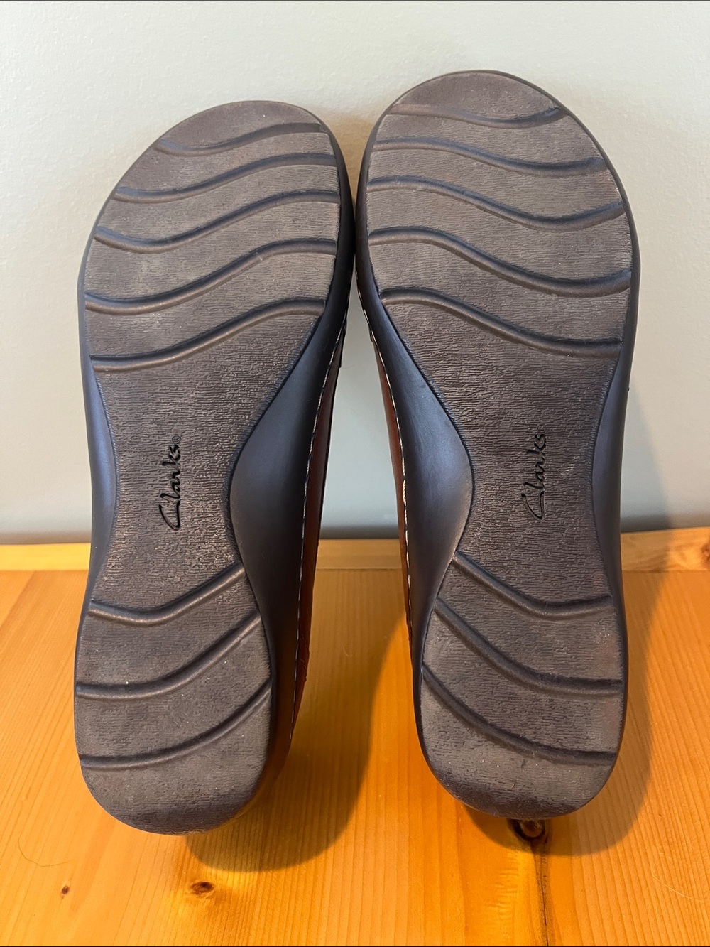 Clarks Women's Brown Braided Penny Loafers - Picture 5 of 5